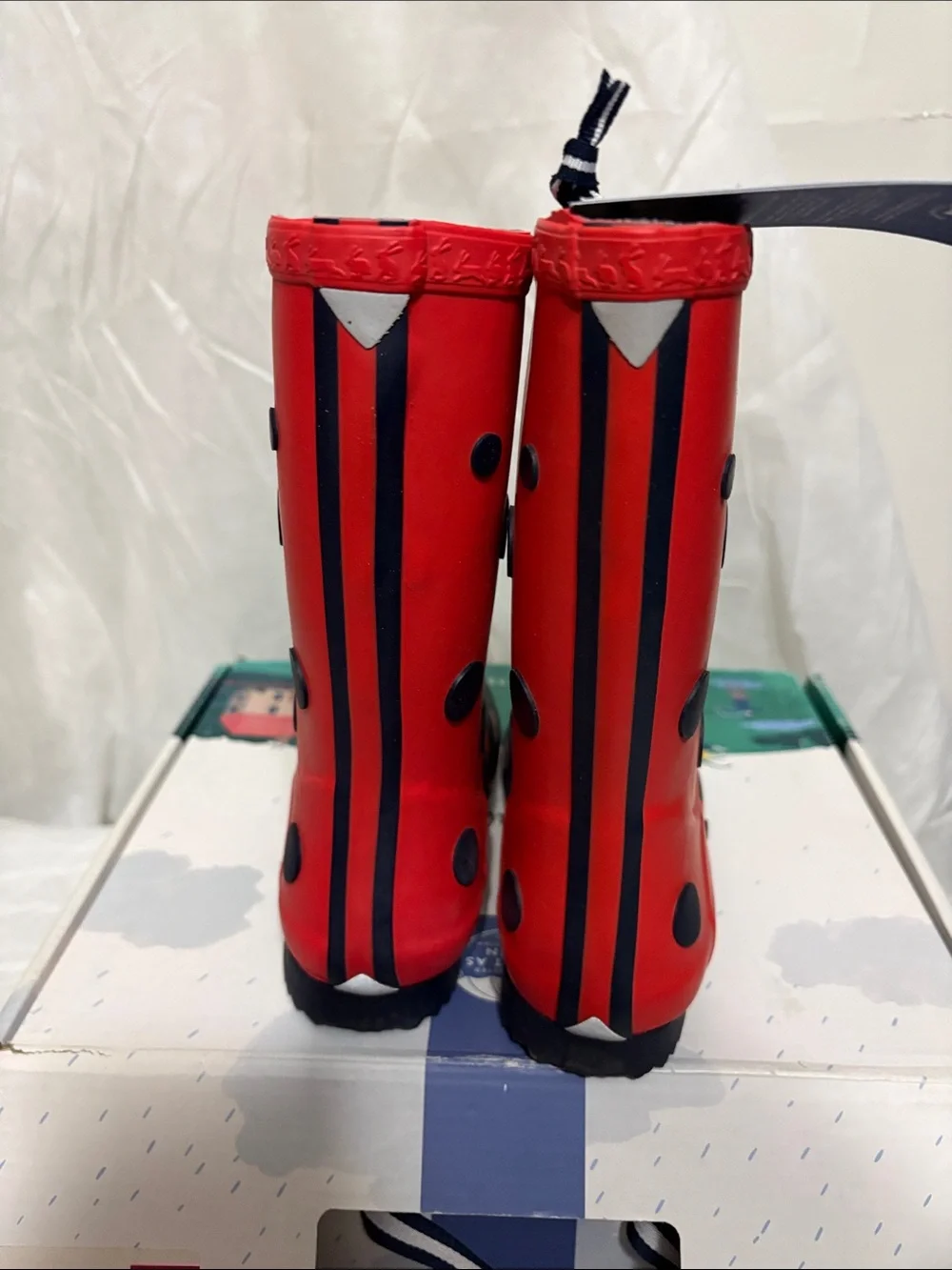 Joules Kids' Ladybug Rain Boots size US 13 NWT